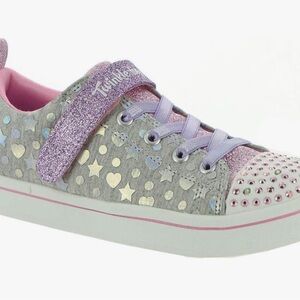 Sneakers  tennis Sparkles Rayz - Heather & Shine for girls size 2 Pink and Gray